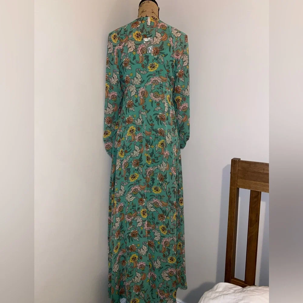 Free People Earthfolk Floral Maxi Dress in Green Combo - Picture 11 of 16